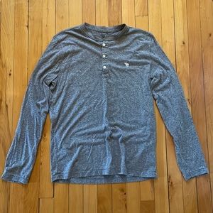 Abercrombie and Fitch Grey Long Sleeve Shirt